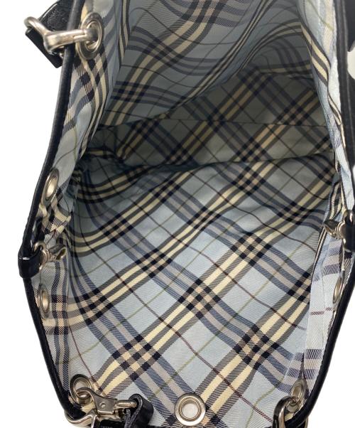 BURBERRY BLUE LABEL（バーバリーロンドンブルーレーベル）BURBERRY BLUE LABEL (バーバリーロンドンブルーレーベル) ハンドバッグ ブラックの古着・服飾アイテム