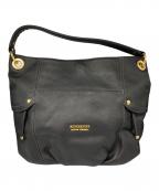 BURBERRY BLUE LABELバーバリーロンドンブルーレーベル）の古着「レザーワンショルダーバッグ」｜ブラック