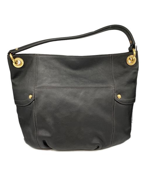 BURBERRY BLUE LABEL（バーバリーロンドンブルーレーベル）BURBERRY BLUE LABEL (バーバリーロンドンブルーレーベル) レザーワンショルダーバッグ ブラックの古着・服飾アイテム