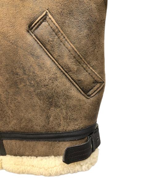 AVIREX（アヴィレックス）AVIREX (アヴィレックス) B-3 ムートンジャケット ブラウン サイズ:42の古着・服飾アイテム