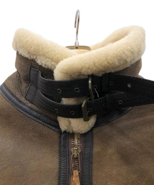 AVIREX（アヴィレックス）AVIREX (アヴィレックス) B-3 ムートンジャケット ブラウン サイズ:42の古着・服飾アイテム