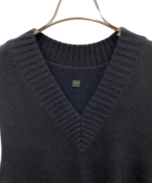 Taiga Takahashi（タイガ タカハシ）Taiga Takahashi (タイガ タカハシ) VARSITY LETTERMAN VEST ブラック サイズ:40の古着・服飾アイテム