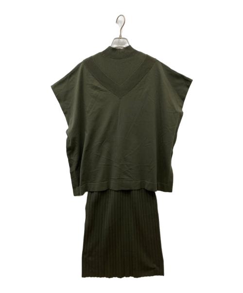 Diagram（ダイアグラム）Diagram (ダイアグラム) ニットワンピース グリーン サイズ:36の古着・服飾アイテム