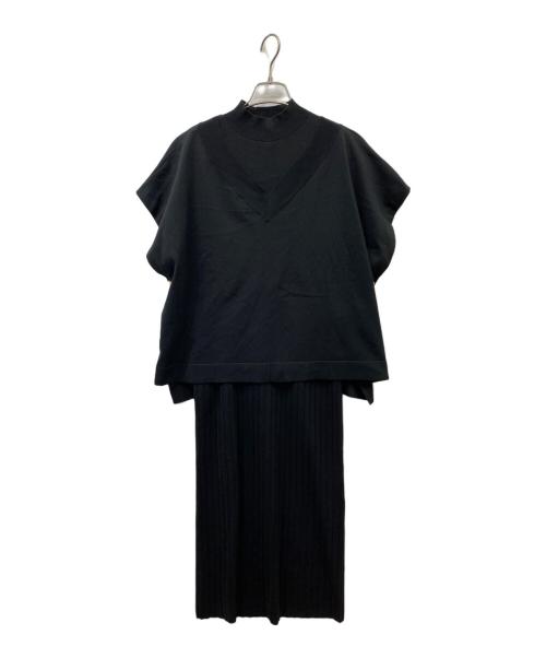 Diagram（ダイアグラム）Diagram (ダイアグラム) ニットワンピース ブラック サイズ:36の古着・服飾アイテム