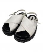 ph7ペーハーセブン）の古着「編み込み 厚底 サンダル」｜アイボリー