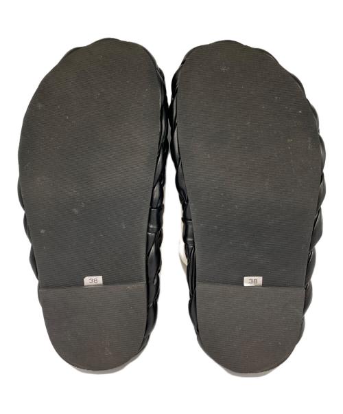 ph7（ペーハーセブン）ph7 (ペーハーセブン) 編み込み 厚底 サンダル アイボリー サイズ:25㎝の古着・服飾アイテム