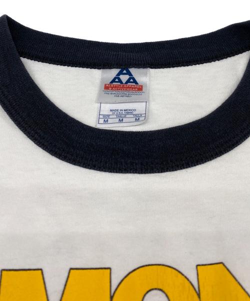 ALSTYLE APPAREL & ACTIVEWEAR（アレスタイルアパレル＆アクティブウェア）ALSTYLE APPAREL & ACTIVEWEAR (アレスタイルアパレル＆アクティブウェア) リンガーTシャツ ホワイト サイズ:Ⅿの古着・服飾アイテム