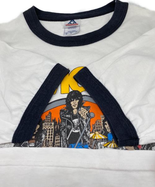 ALSTYLE APPAREL & ACTIVEWEAR（アレスタイルアパレル＆アクティブウェア）ALSTYLE APPAREL & ACTIVEWEAR (アレスタイルアパレル＆アクティブウェア) リンガーTシャツ ホワイト サイズ:Ⅿの古着・服飾アイテム