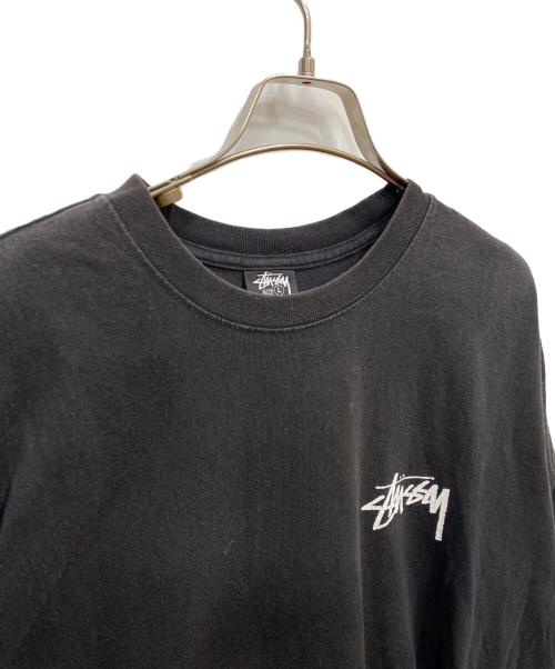 stussy（ステューシー）stussy (ステューシー) プリントTシャツ ブラック サイズ:Ｌの古着・服飾アイテム