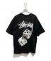 stussy (ステューシー) プリントTシャツ ブラック サイズ:Ｌ：5000円