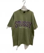 stussyステューシー）の古着「プリントTシャツ」｜グリーン