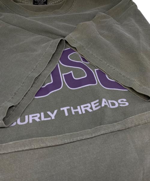 stussy（ステューシー）stussy (ステューシー) プリントTシャツ グリーン サイズ:Ｌの古着・服飾アイテム