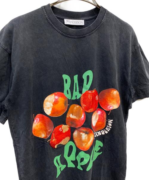 J.W.ANDERSON（ジェイダブリューアンダーソン）J.W.ANDERSON (ジェイダブリューアンダーソン) プリントTシャツ ブラック サイズ:xsの古着・服飾アイテム