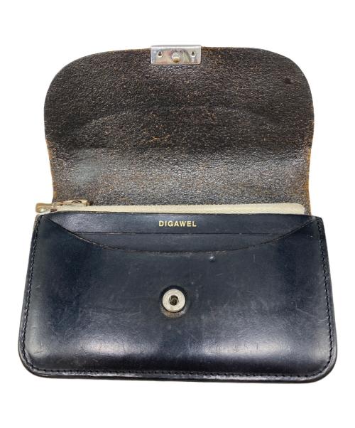 digawel（ディガウェル）digawel (ディガウェル) 2つ折り財布 ブラックの古着・服飾アイテム
