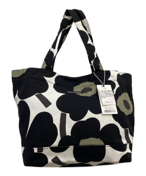 marimekko（マリメッコ）marimekko (マリメッコ) JAPANIN UNIKKOBAG2 ホワイト×ブラックの古着・服飾アイテム