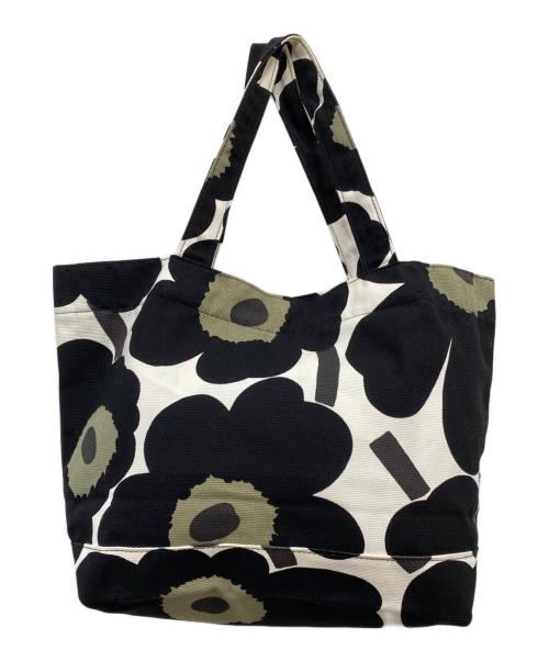 marimekko（マリメッコ）marimekko (マリメッコ) JAPANIN UNIKKOBAG2 ホワイト×ブラックの古着・服飾アイテム