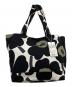 marimekko（マリメッコ）の古着「JAPANIN UNIKKOBAG2」｜ホワイト×ブラック