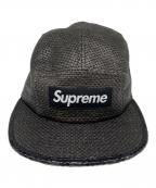 SUPREMEシュプリーム）の古着「Raffia Camp Cap」｜ブラック