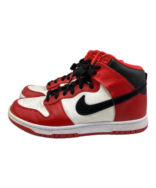 NIKE（ナイキ）NIKE (ナイキ) DUNK HIGH NIKE BY YOU レッド×ホワイト サイズ:27.5の古着・服飾アイテム