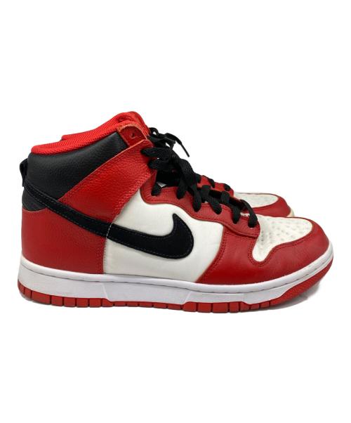 NIKE（ナイキ）NIKE (ナイキ) DUNK HIGH NIKE BY YOU レッド×ホワイト サイズ:27.5の古着・服飾アイテム