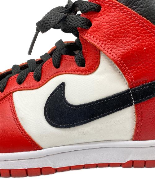 NIKE（ナイキ）NIKE (ナイキ) DUNK HIGH NIKE BY YOU レッド×ホワイト サイズ:27.5の古着・服飾アイテム