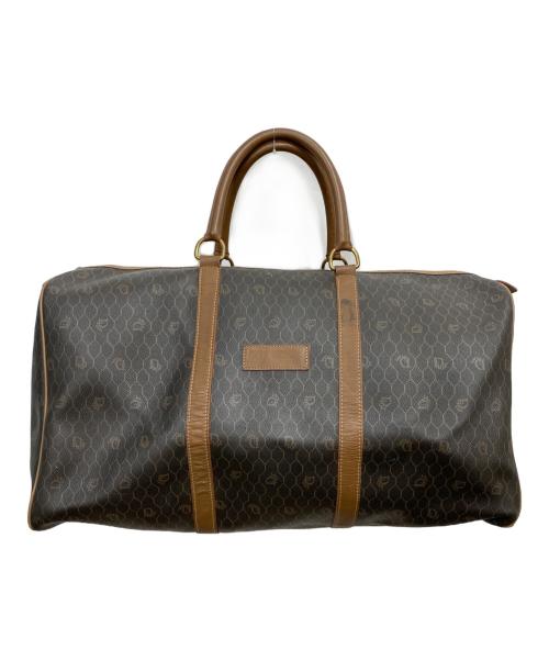 Christian Dior（クリスチャン ディオール）Christian Dior (クリスチャン ディオール) ハニカム柄ボストンバッグ ブラウンの古着・服飾アイテム