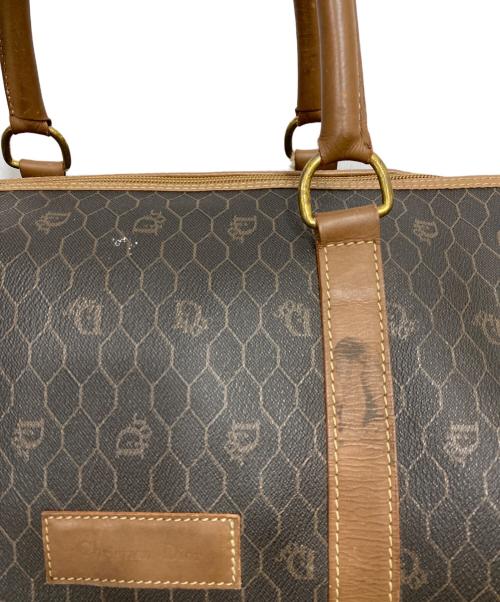 Christian Dior（クリスチャン ディオール）Christian Dior (クリスチャン ディオール) ハニカム柄ボストンバッグ ブラウンの古着・服飾アイテム