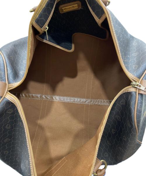 Christian Dior（クリスチャン ディオール）Christian Dior (クリスチャン ディオール) ハニカム柄ボストンバッグ ブラウンの古着・服飾アイテム