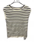 Spick and Spanスピック＆スパン）の古着「ペーパーヤーンルーズニットベスト」｜ホワイト