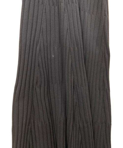 Noble（ノーブル）Noble (ノーブル) 針抜きシャドーボーダースリーブレスワンピース ネイビー サイズ:36の古着・服飾アイテム