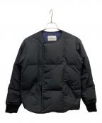 NOMA t.d.ノーマティーディー）の古着「ノーカラーダウンジャケット」｜ブラック