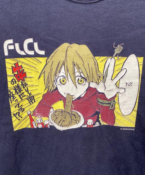 BROCCOLI GEAR（ブロッコリー ギア）BROCCOLI GEAR (ブロッコリー ギア) フリクリ ''ハルハラ・ハル子'' アニメTシャツ ネイビー サイズ:Mの古着・服飾アイテム