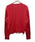 POLO RALPH LAUREN (ポロ・ラルフローレン) 丸首ケーブルカーディガン レッド サイズ:L：9000円