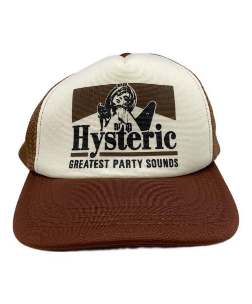Hysteric Glamour（ヒステリックグラマー）Hysteric Glamour (ヒステリックグラマー) メッシュトラッカーキャップ ブラウン サイズ:FREEの古着・服飾アイテム