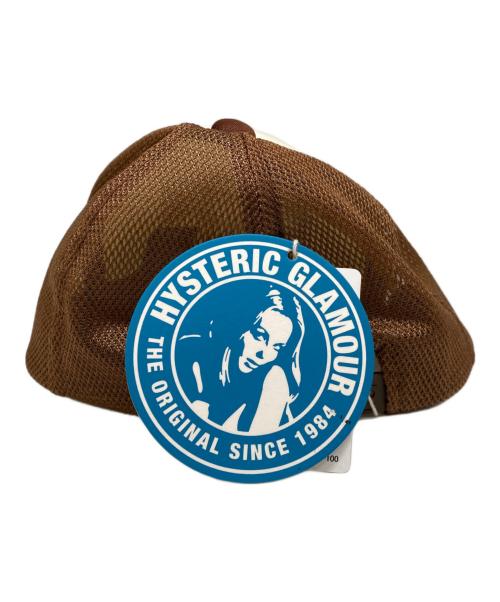 Hysteric Glamour（ヒステリックグラマー）Hysteric Glamour (ヒステリックグラマー) メッシュトラッカーキャップ ブラウン サイズ:FREEの古着・服飾アイテム