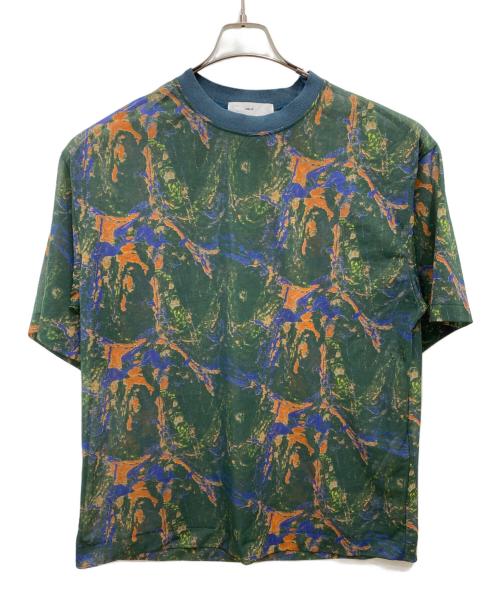 TOGA VIRILIS（トーガ ビリリース）TOGA VIRILIS (トーガ ビリリース) Marble print T-shirt グリーン サイズ:48の古着・服飾アイテム