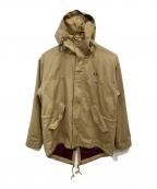 FRED PERRYフレッドペリー）の古着「Coat HEAVY TWILL PARKA」｜ベージュ