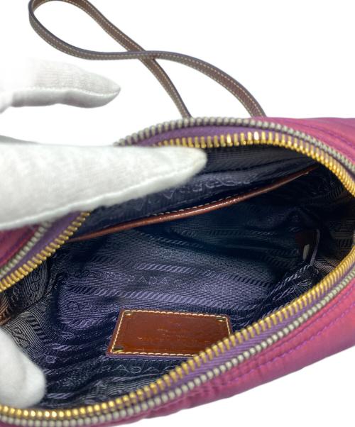 PRADA（プラダ）PRADA (プラダ) ビジュー ショルダーバッグ パープルの古着・服飾アイテム