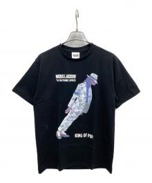 A BATHING APE（ア ベイシング エイプ）の古着「MICHAEL JACKSONプリントTシャツ」｜ブラック