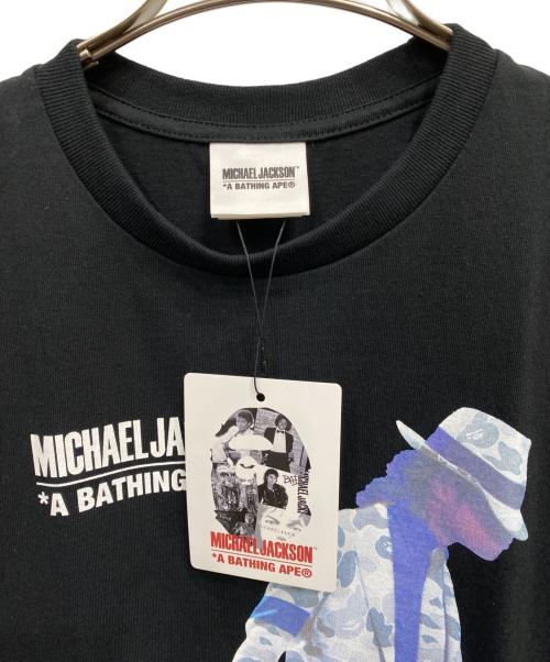 A BATHING APE（ア ベイシング エイプ）A BATHING APE (ア ベイシング エイプ) MICHAEL JACKSONプリントTシャツ ブラック サイズ:Mの古着・服飾アイテム