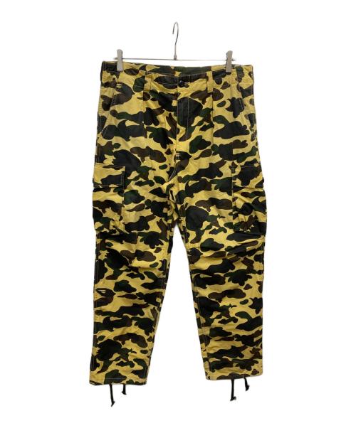A BATHING APE（アベイシングエイプ）A BATHING APE (ア ベイシング エイプ) カモフラパンツ オリーブ サイズ:Lの古着・服飾アイテム