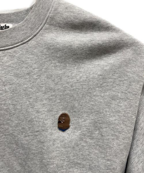 A BATHING APE（アベイシングエイプ）A BATHING APE (ア ベイシング エイプ) クルーネックスウェット グレー サイズ:XLの古着・服飾アイテム