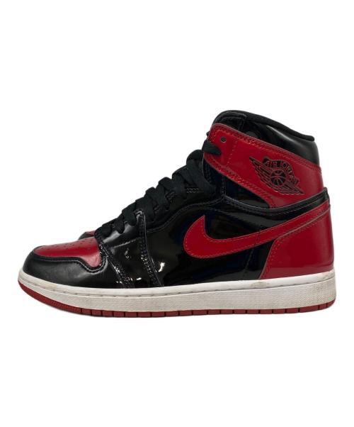NIKE（ナイキ）NIKE (ナイキ) AIR JORDAN 1 RETRO HIGH OG BRED PATENT レッド×ブラック サイズ:27.5㎝の古着・服飾アイテム