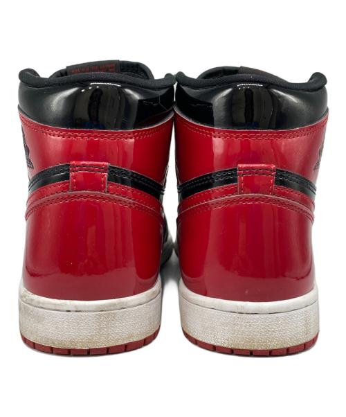 NIKE（ナイキ）NIKE (ナイキ) AIR JORDAN 1 RETRO HIGH OG BRED PATENT レッド×ブラック サイズ:27.5㎝の古着・服飾アイテム