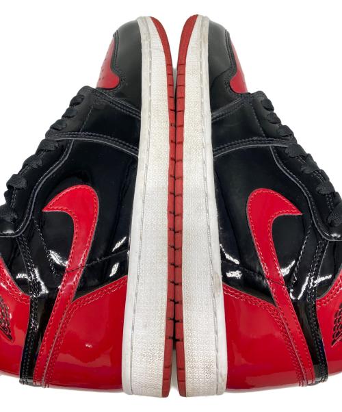 NIKE（ナイキ）NIKE (ナイキ) AIR JORDAN 1 RETRO HIGH OG BRED PATENT レッド×ブラック サイズ:27.5㎝の古着・服飾アイテム