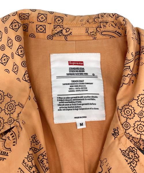 SUPREME（シュプリーム）SUPREME (シュプリーム) Military Trench Coat オレンジ サイズ:Mの古着・服飾アイテム