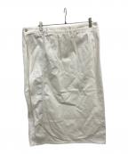 MM6 Maison Margielaエムエムシックスメゾンマルジェラ）の古着「変形デニムスカート」｜ホワイト