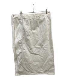 MM6 Maison Margiela（エムエムシックスメゾンマルジェラ）の古着「変形デニムスカート」｜ホワイト