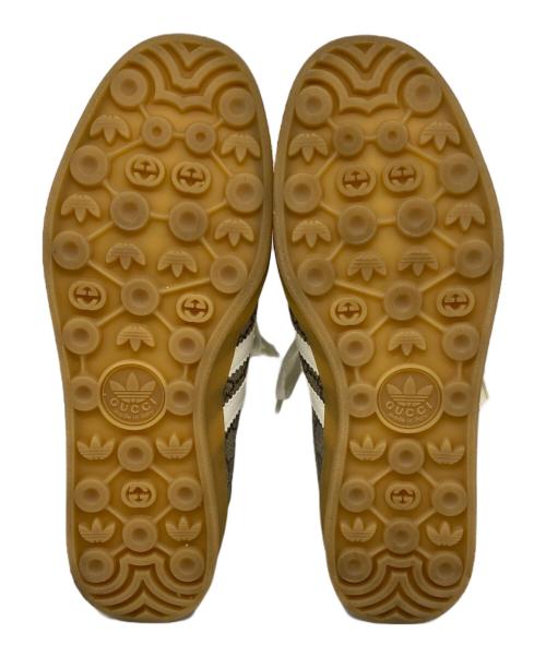 GUCCI（グッチ）GUCCI (グッチ) adidas (アディダス) ローカットスニーカー ブラウン サイズ:26の古着・服飾アイテム