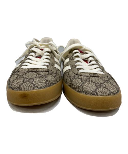 GUCCI（グッチ）GUCCI (グッチ) adidas (アディダス) ローカットスニーカー ブラウン サイズ:26の古着・服飾アイテム